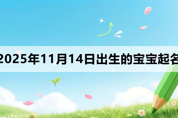 2025年11月14日出生的孩子叫什么名字好